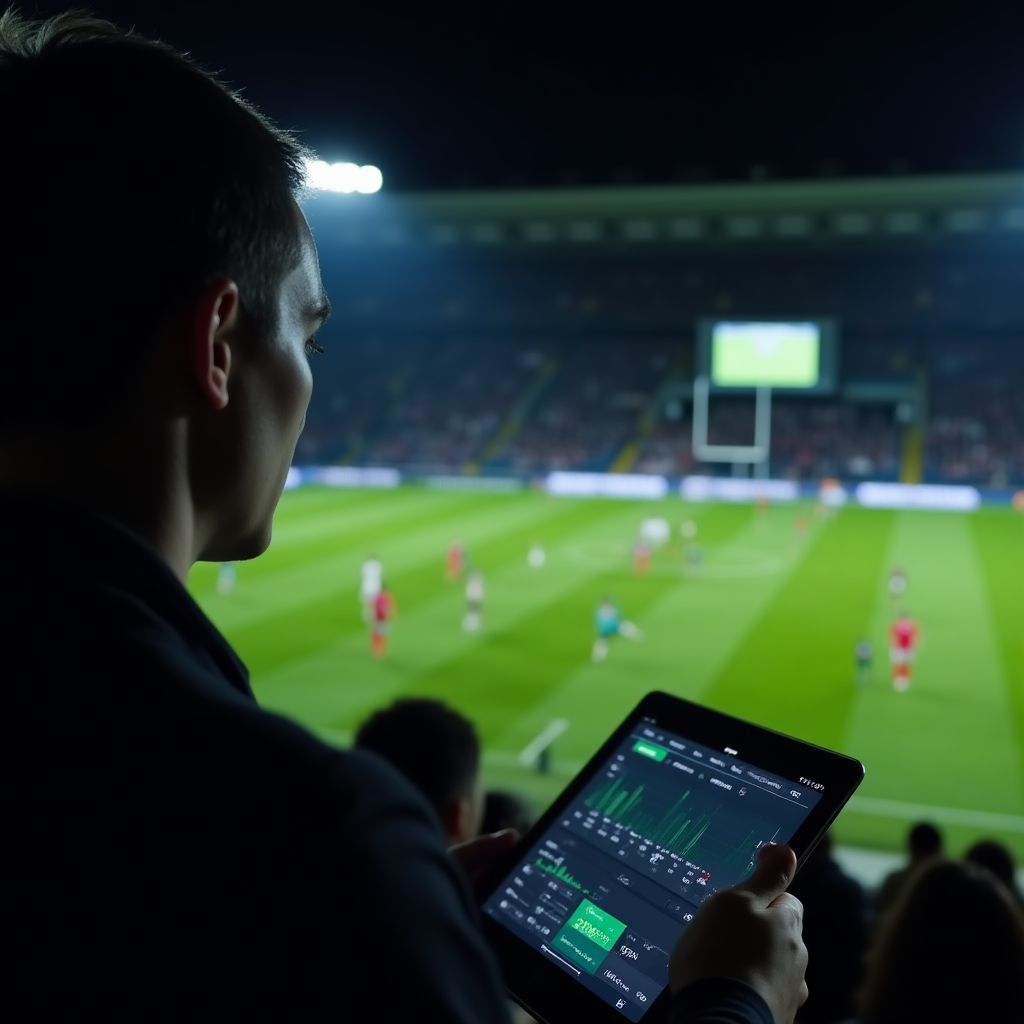 Coach analyzing gameplay on a tablet